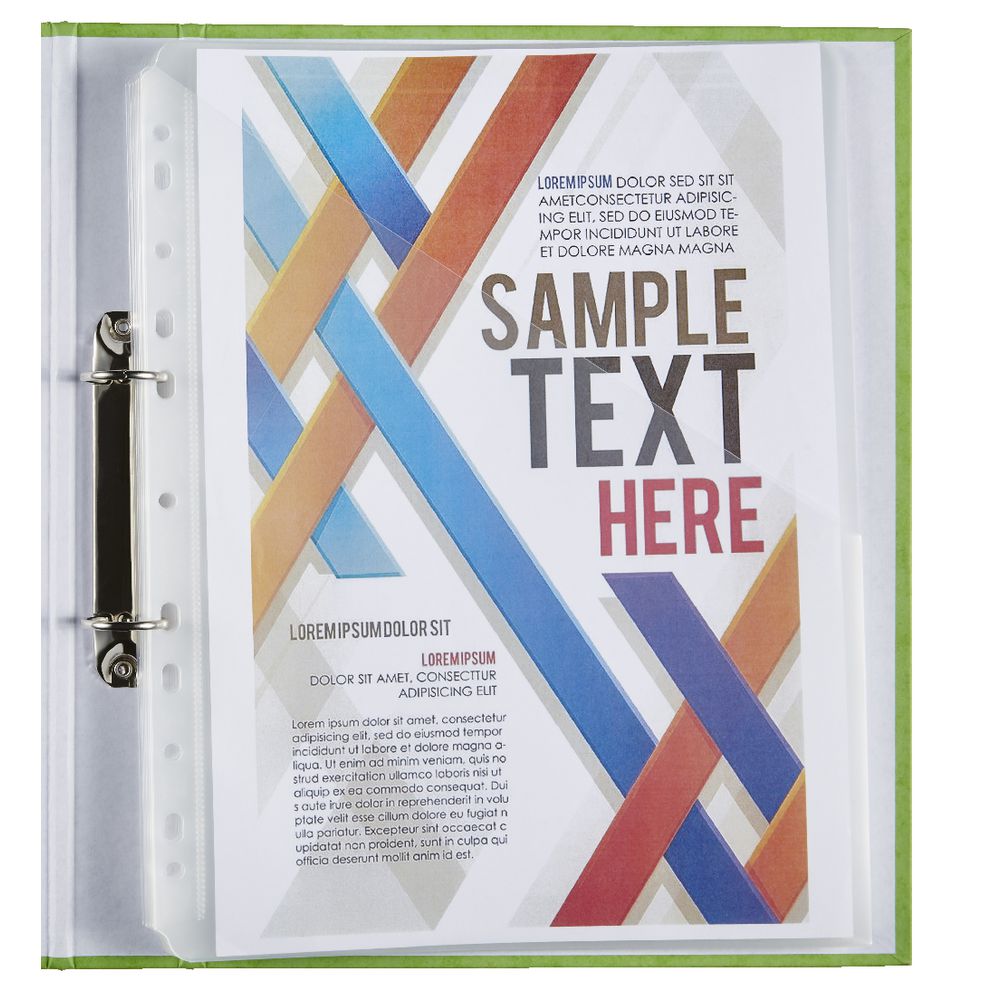 J.Burrows Binder Document Holder A4 Clear 10 Pack