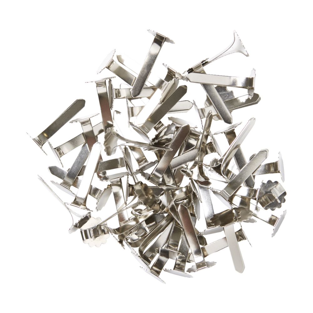J.Burrows 25mm Paper Binders Silvers 150 Pack