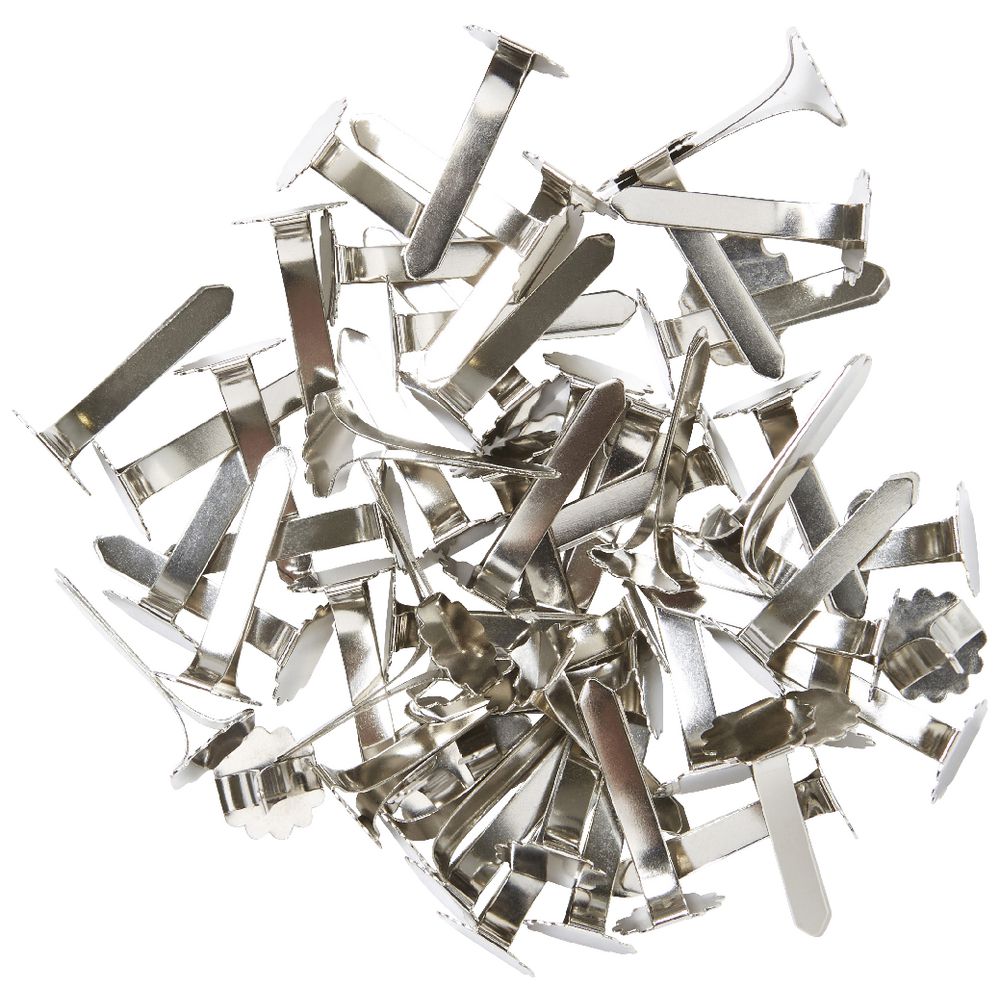 J.Burrows 25mm Paper Binders Silver 200 Pack