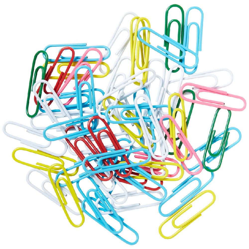 J.Burrows 28mm Paper Clips Assorted 120 Pack