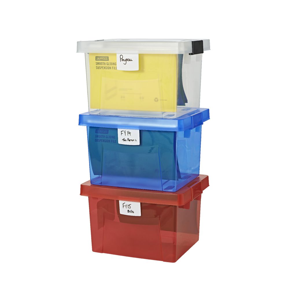 Ezy Storage 30L File Box Clear