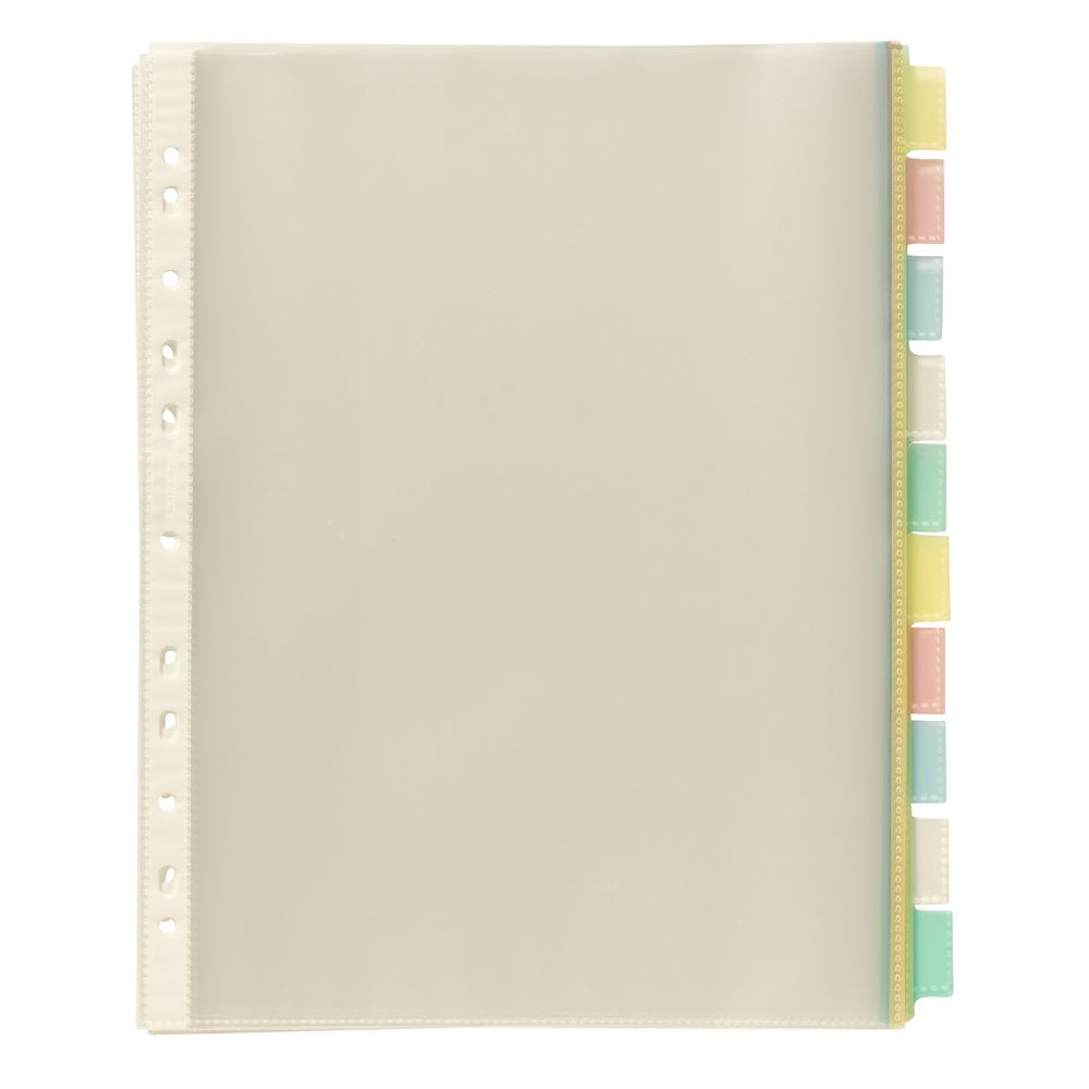 J.Burrows A4 10 Tab Pocket Dividers