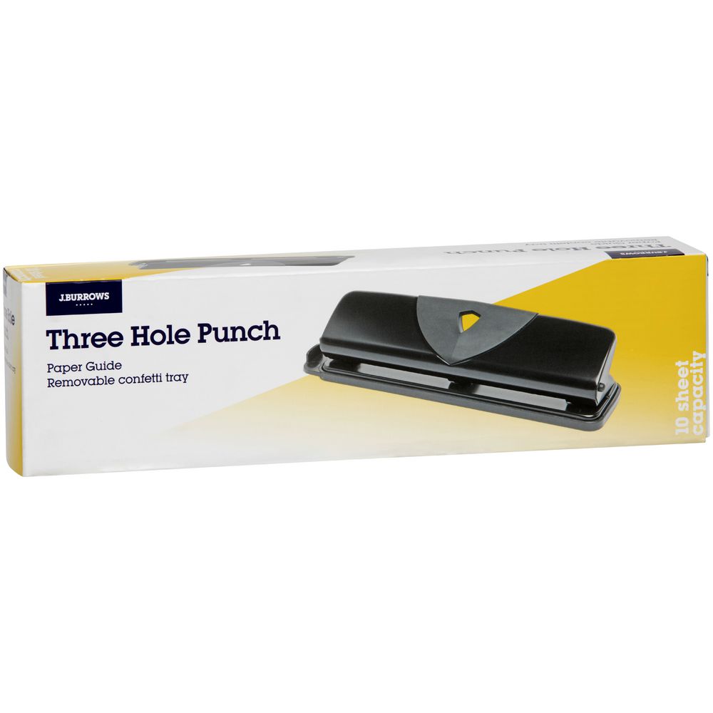 J.Burrows 3 Hole Punch Black