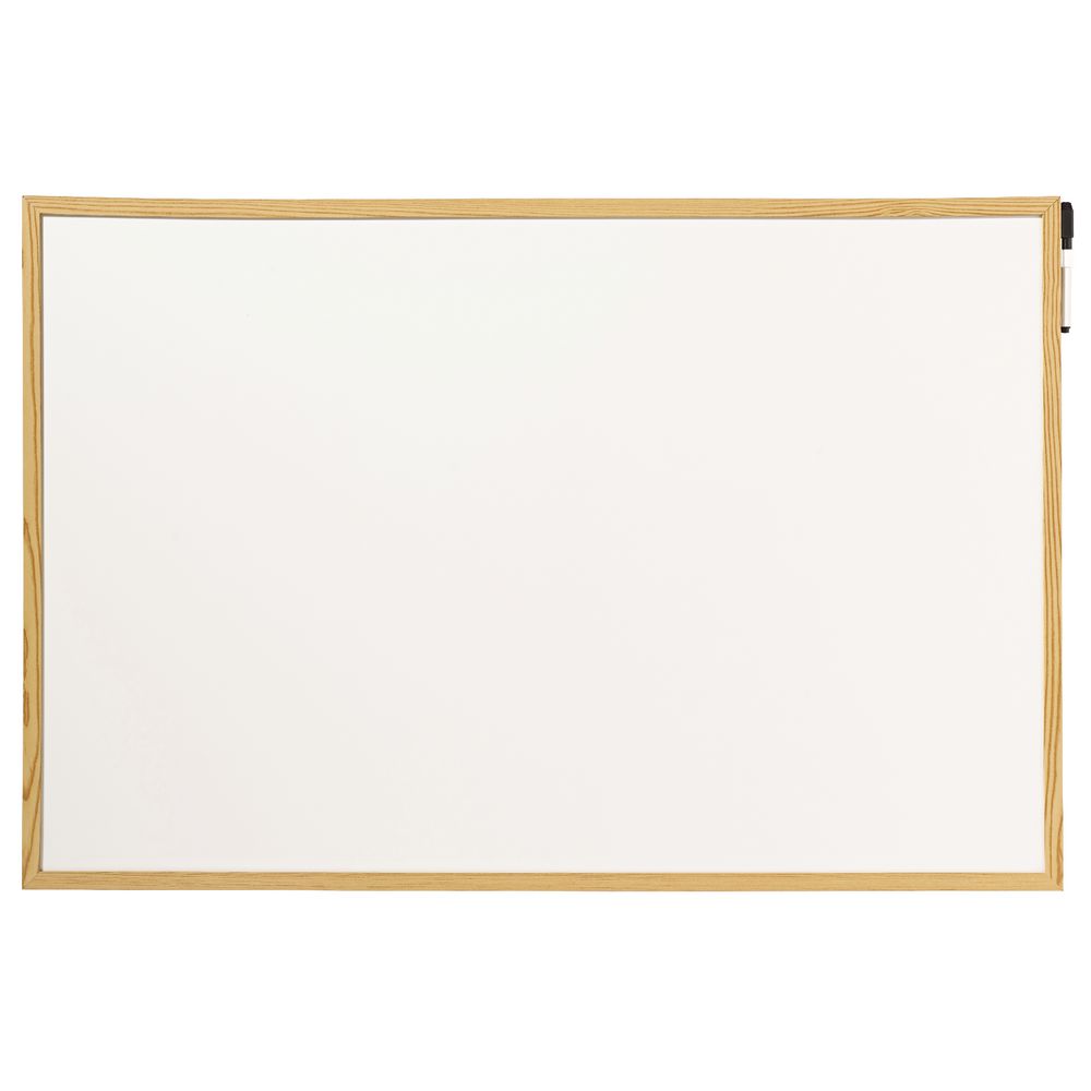 J.Burrows Timber Pine Whiteboard 60 x 90cm