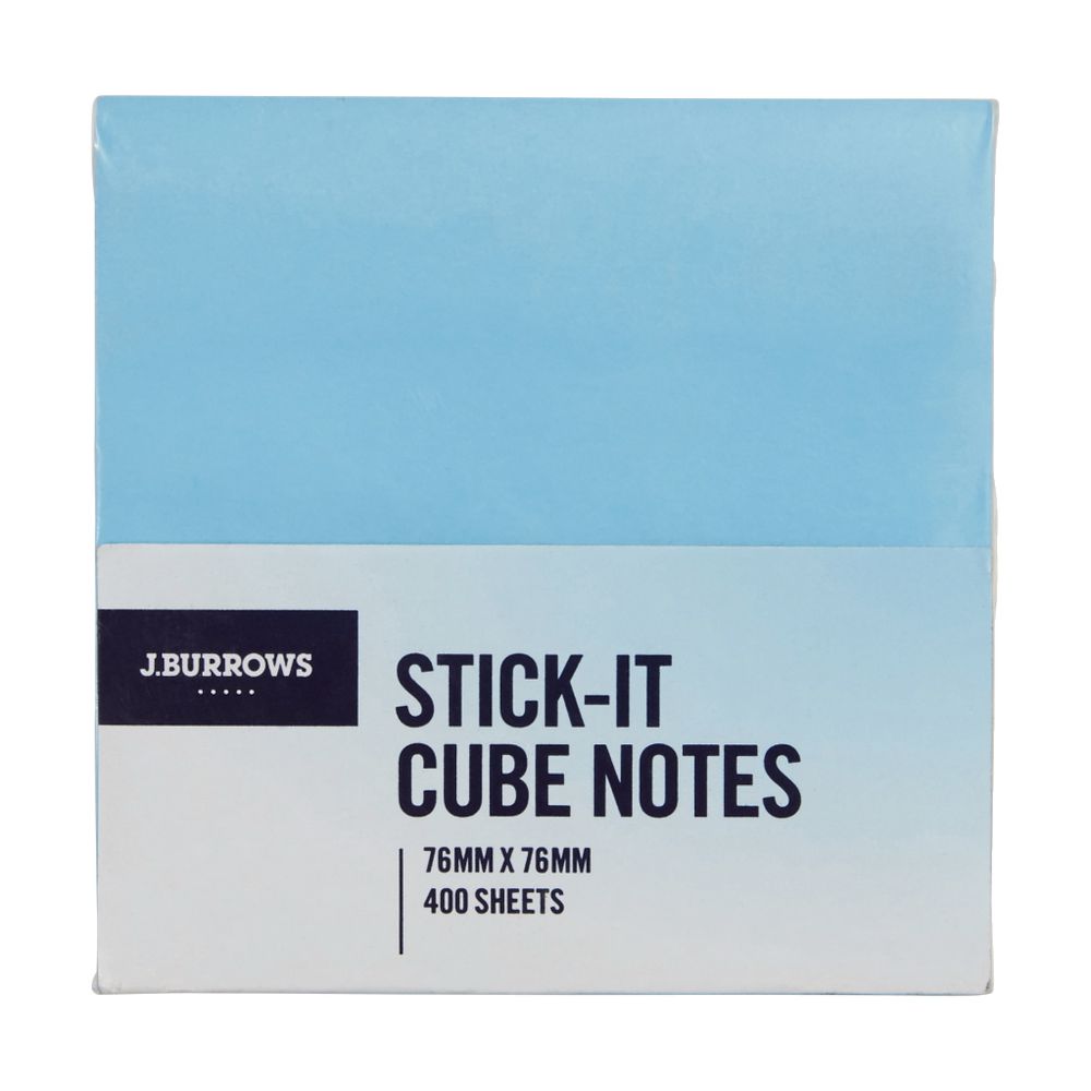 J.Burrows Stick-it Cube Notes 76 x 76mm