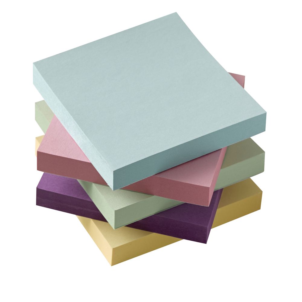 J.Burrows Stick-it Notes 76 x 76mm Pastel 5 Pack
