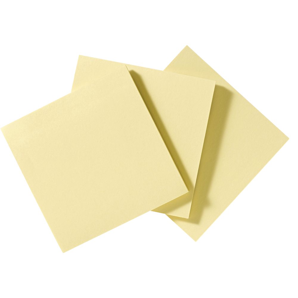 J.Burrows Extra Stick-it Notes 76 x 76mm Yellow 3 Pack