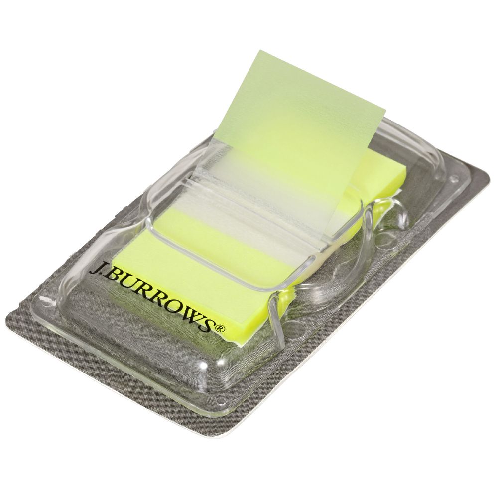 J.Burrows Flags 25x44mm Yellow 2 Pack