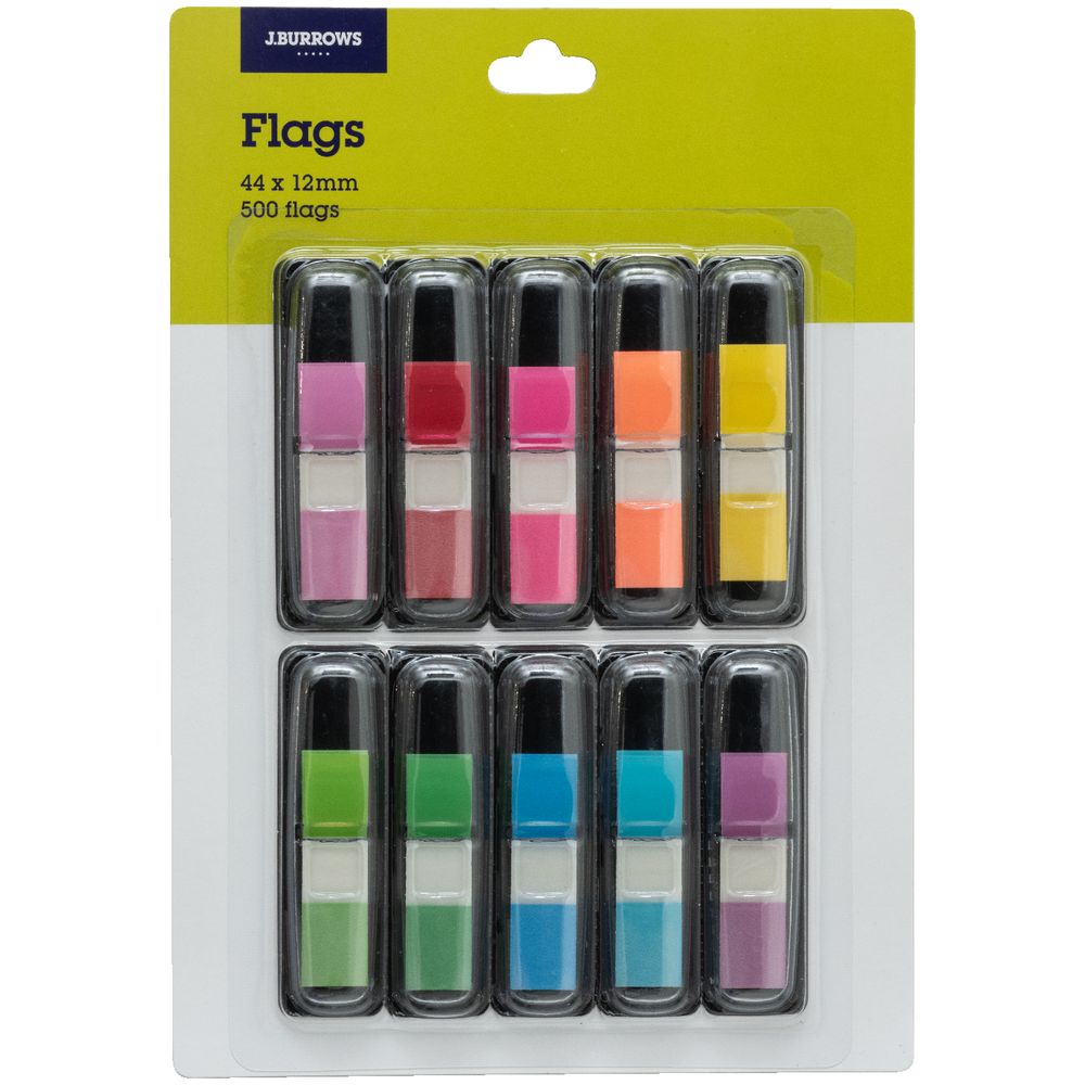 J.Burrows Mini Flags 12 x 44mm 10 Pack