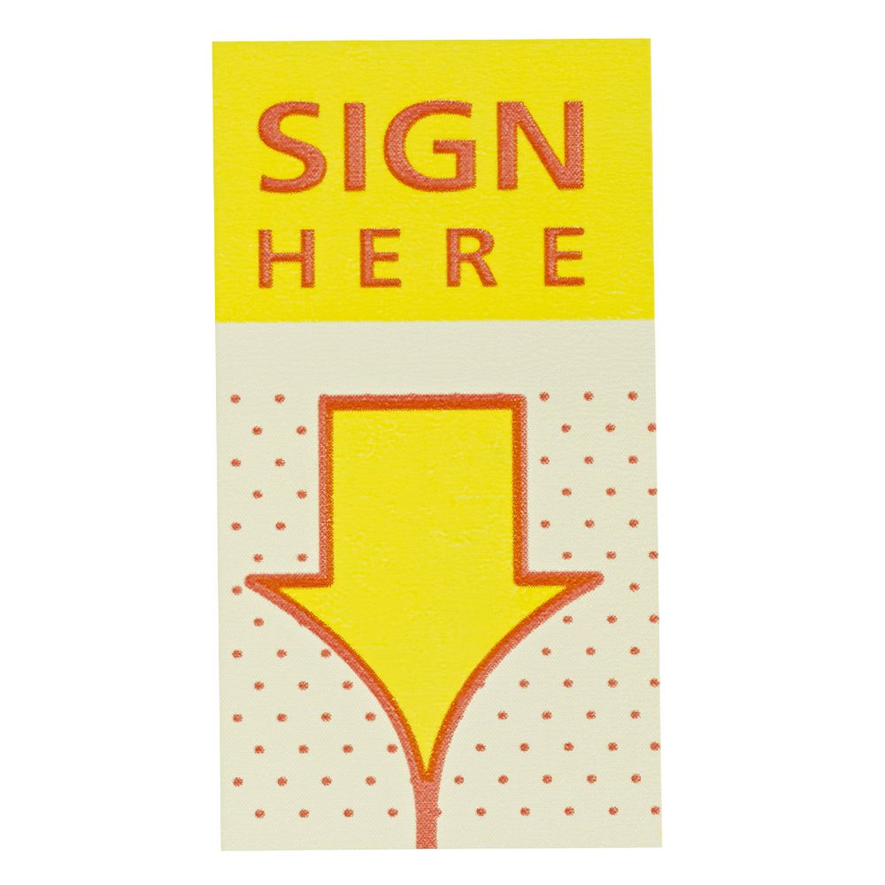 J.Burrows Sign Here Flags 25 x 44mm 8 Pack