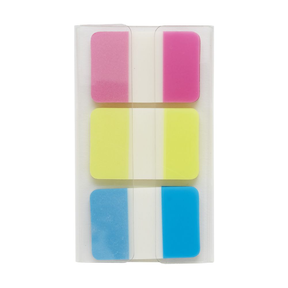 J.Burrows Tabs 25 x 38mm Assorted Colours 3 Pack