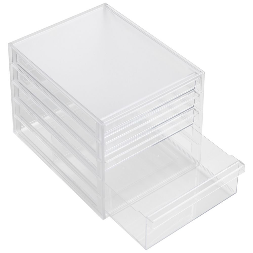 J.Burrows Desktop File Organiser 4 Drawer Clear | Officeworks