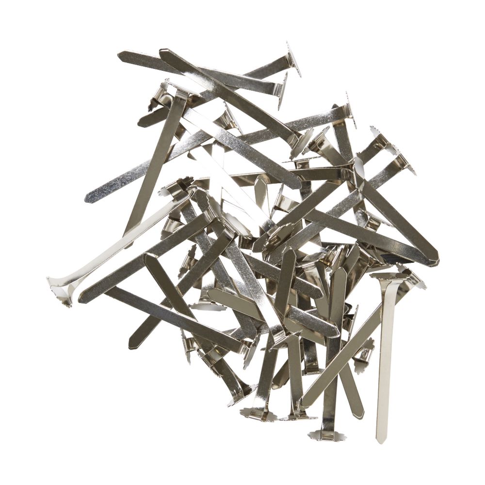 J.Burrows 51mm Paper Binders Silver 80 Pack