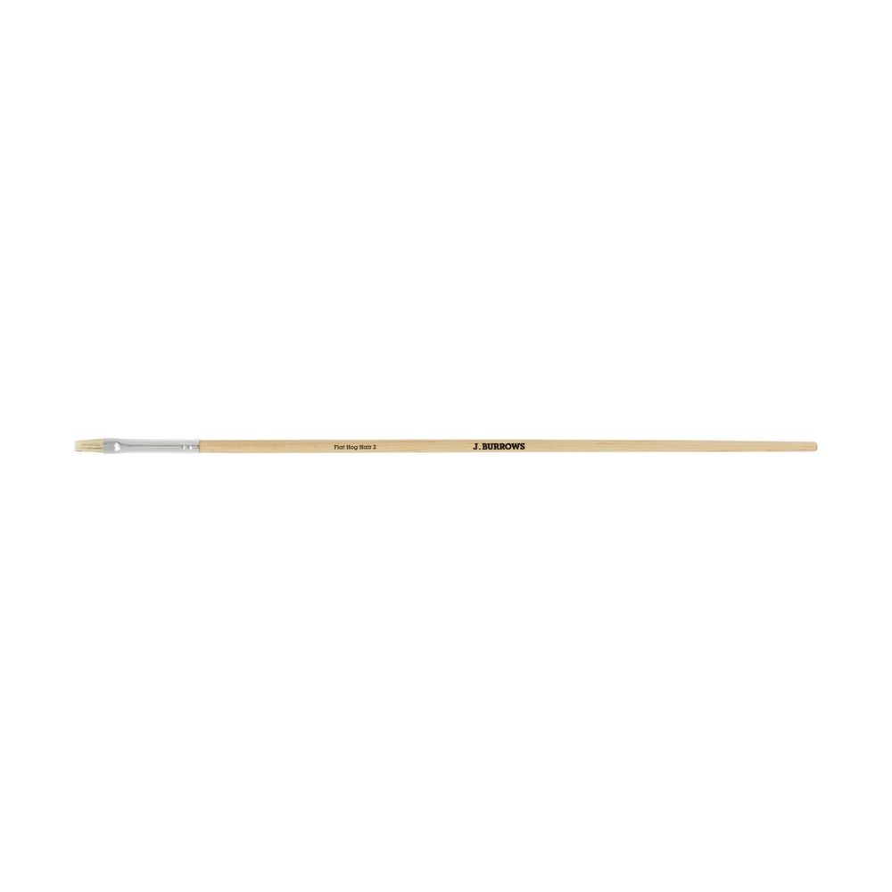 J.Burrows Flat Hog Paintbrush Size 2