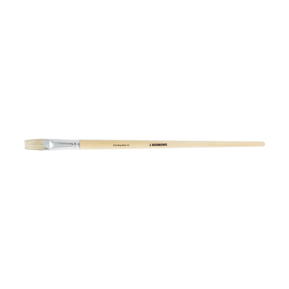 J.Burrows Flat Hog Paintbrush Size 10