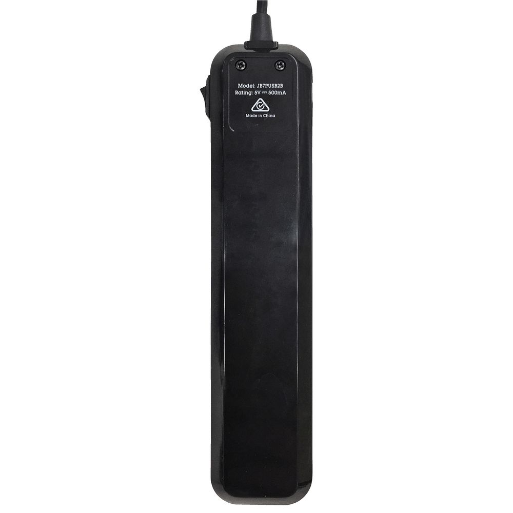 J.Burrows 7 Port USB 2.0 Hub Black