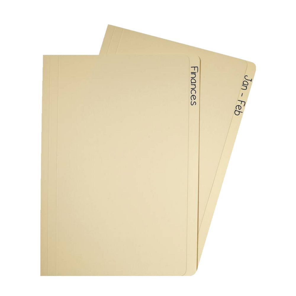 J.Burrows Manila Folder Foolscap Buff 100 Pack