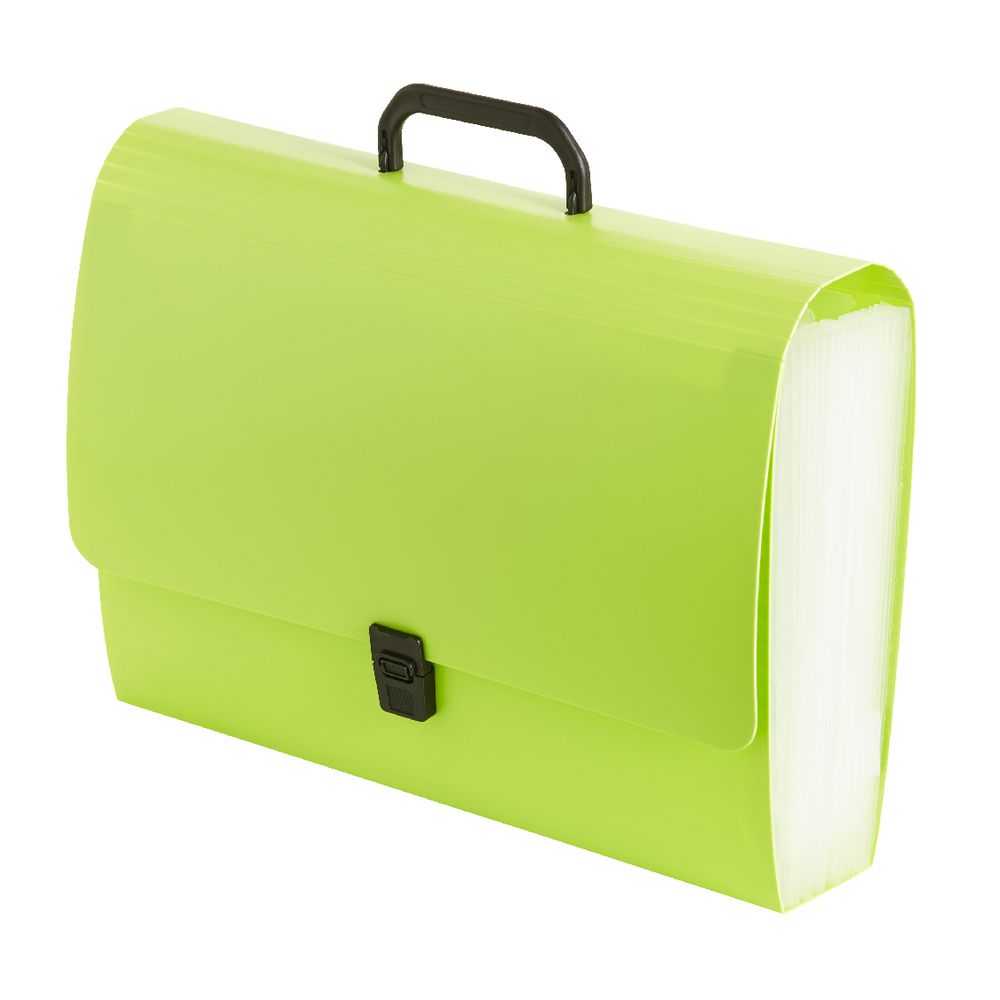 J.Burrows Expanding File Foolscap 26 Pocket Green