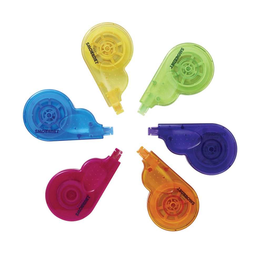 J.Burrows Precise Correction Tape 4mm x 8m 6 Pack
