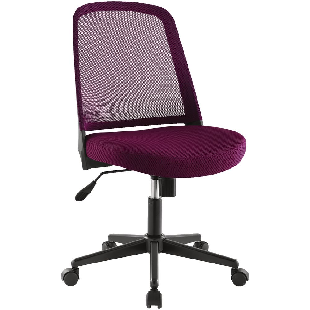 Acton Medium Back Mesh Chair Burgundy