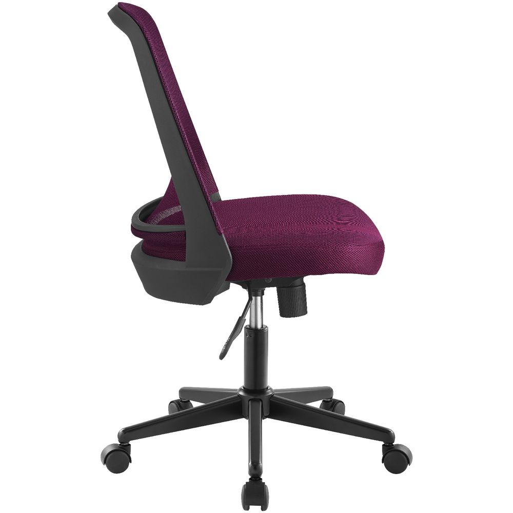 Acton Medium Back Mesh Chair Burgundy