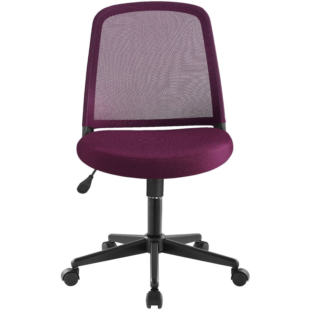 Acton Medium Back Mesh Chair Burgundy