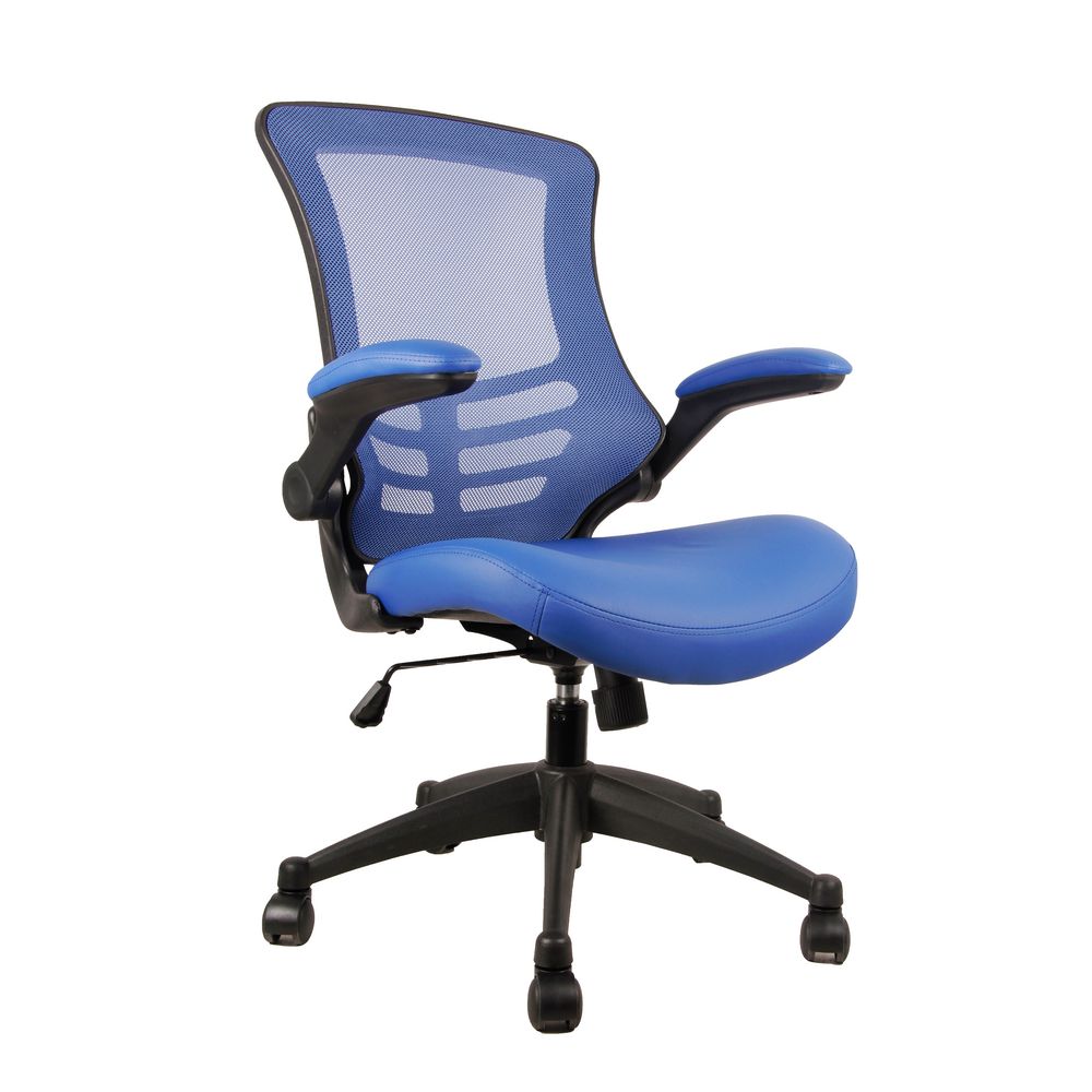 Baku Medium Back Chair Blue
