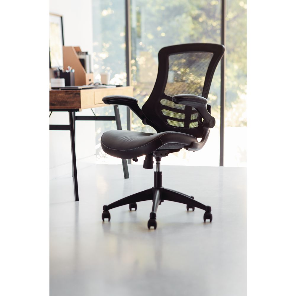 Baku Medium Back Chair Black