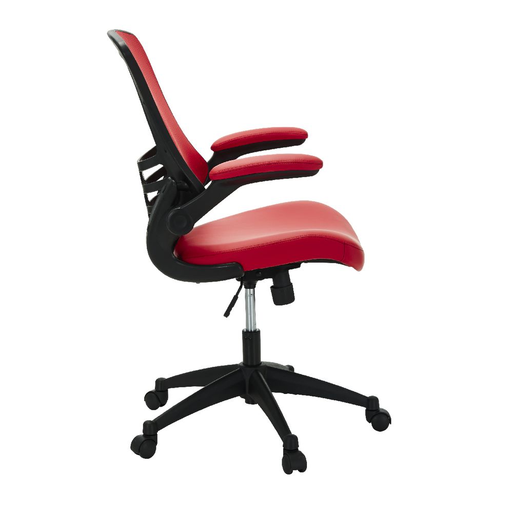Baku Medium Back Chair Red