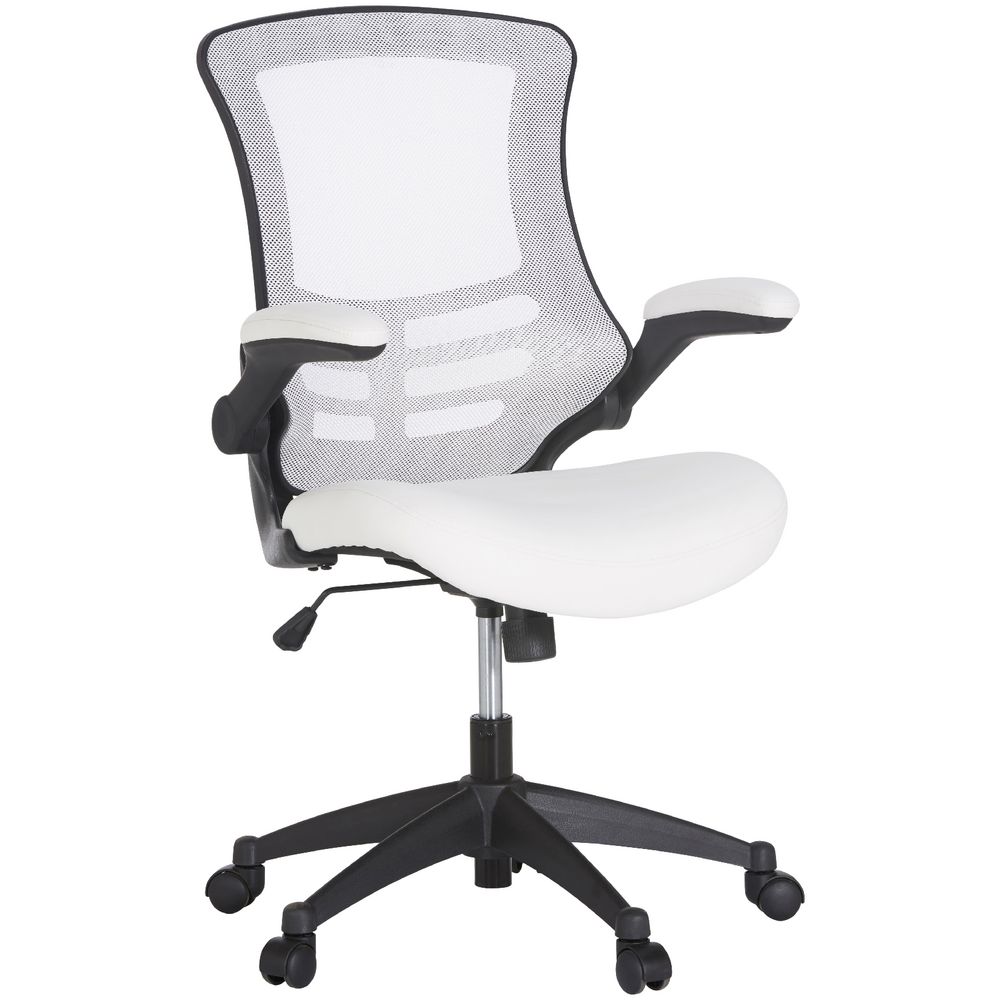 Baku Medium Back Chair White