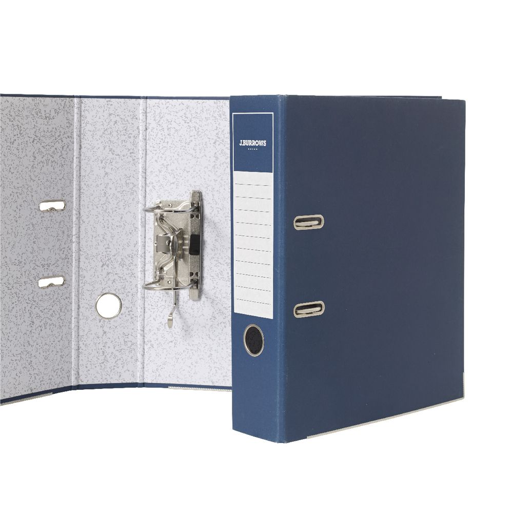 J.Burrows Lever Arch File A4 2 Ring Blue