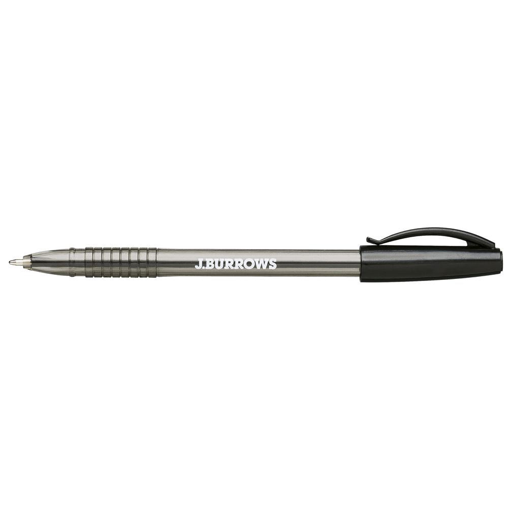 J.Burrows Ballpoint Pens Black 10 Pack
