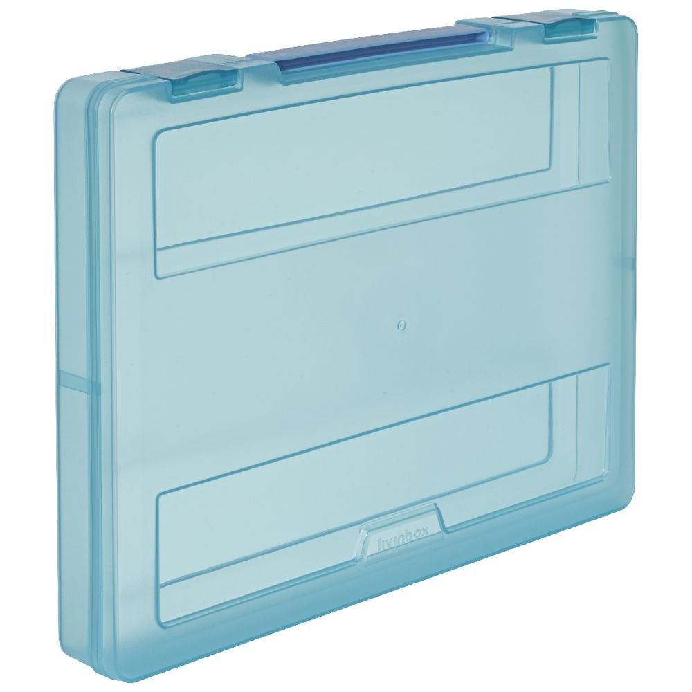 J.Burrows Stationery Case with Handle Blue