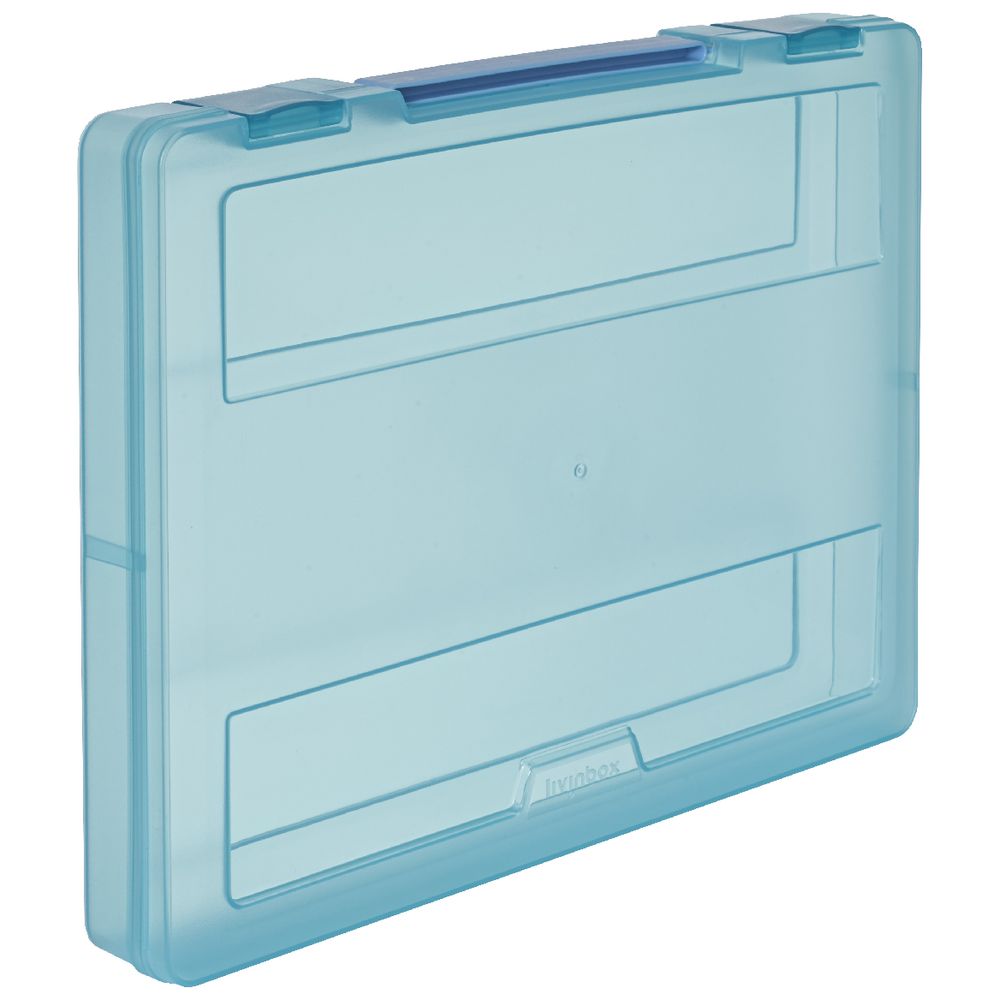 J.Burrows Stationery Case with Handle Blue | Officeworks