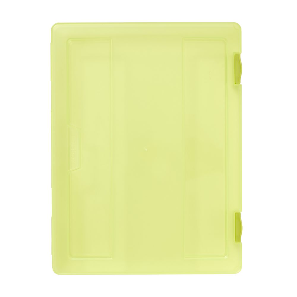 J.Burrows Stationery Case A4 Clip Closure Green