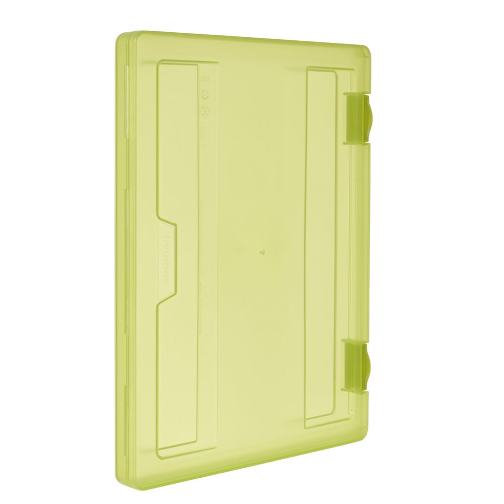 J.Burrows Stationery Case A4 Clip Closure Green