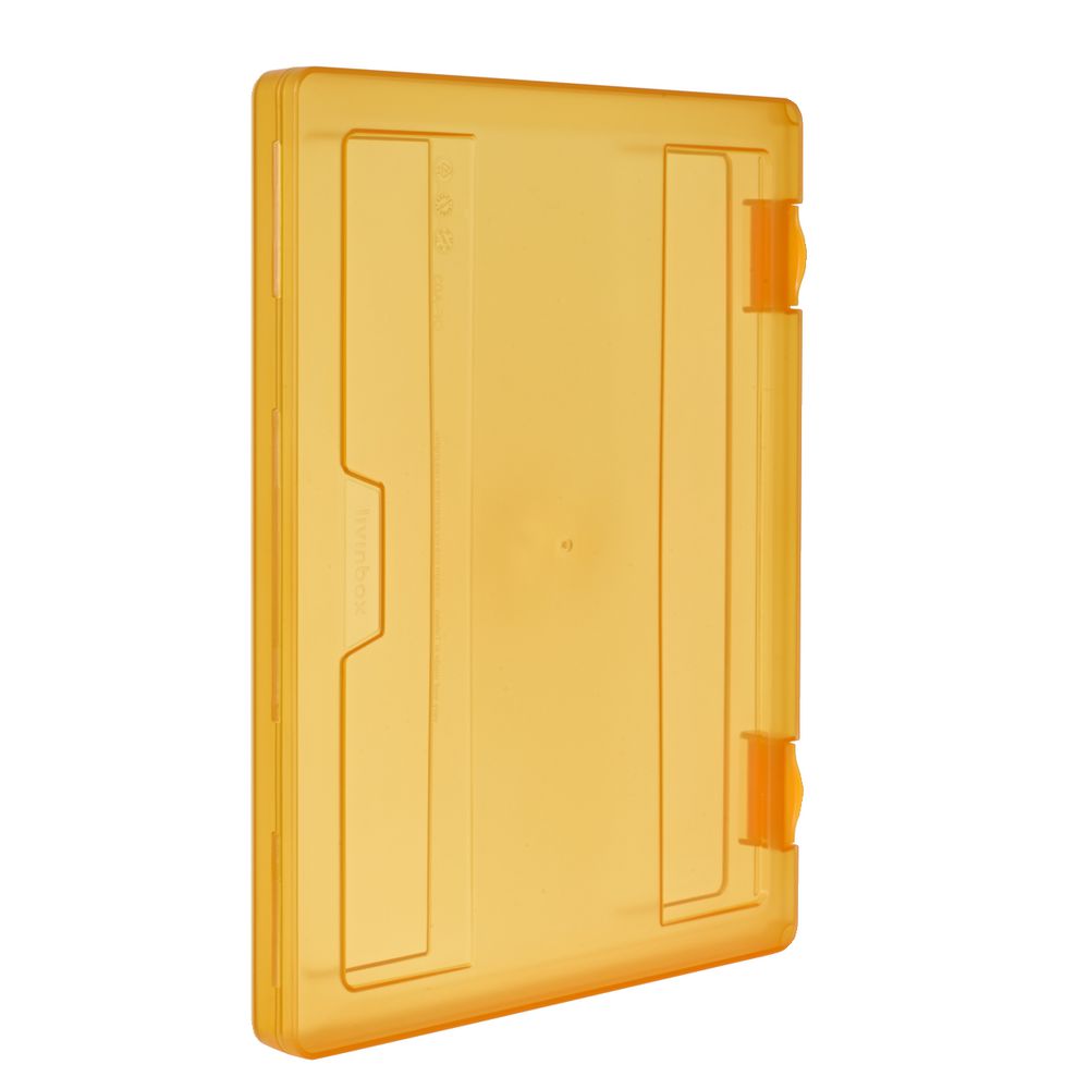 J.Burrows Stationery Case A4 Clip Closure Orange