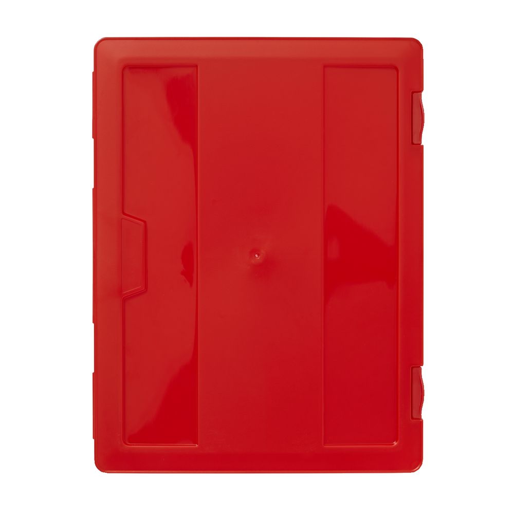 J.Burrows Stationery Case A4 Clip Closure Red