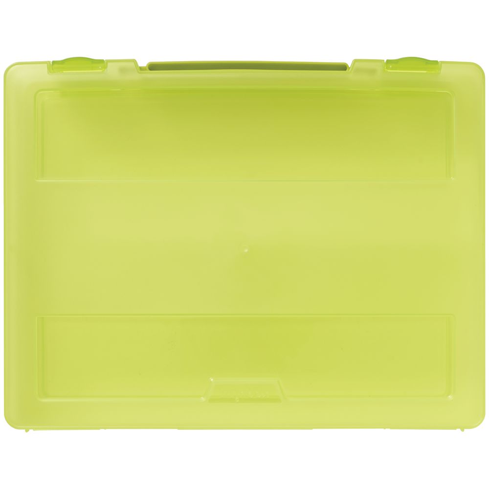J.Burrows A4 Stationery Case with Handle Green