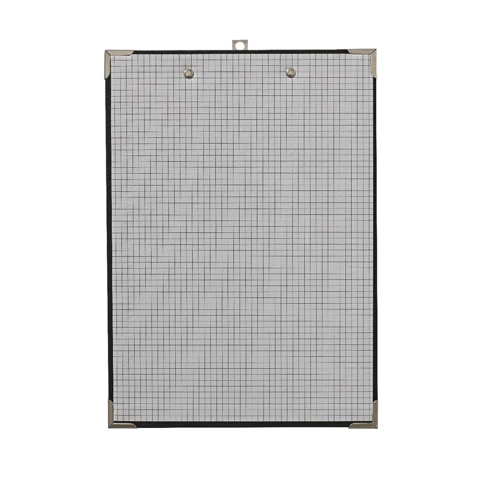 Clipboard A4 with Metal Corners Black