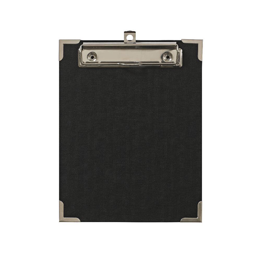 Clipboard A5 with Metal Corners Black
