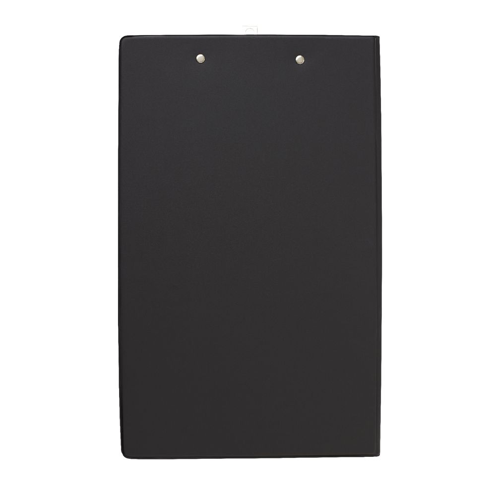 J.Burrows Foolscap Clipfolder PE Black