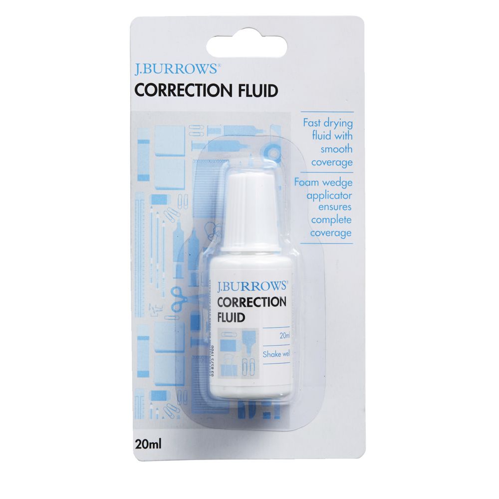 J.Burrows Correction Fluid 20mL