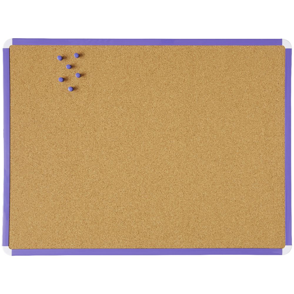 J.Burrows Cork Board 600 x 450mm Purple