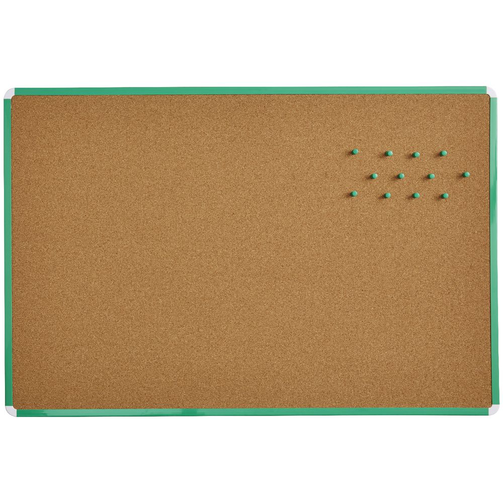 J.Burrows Cork Board 900 x 600mm Green