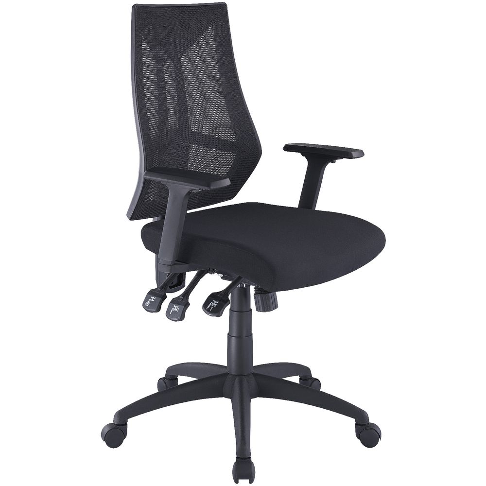 Doncaster High Back 3-Lever Ergonomic Chair Black