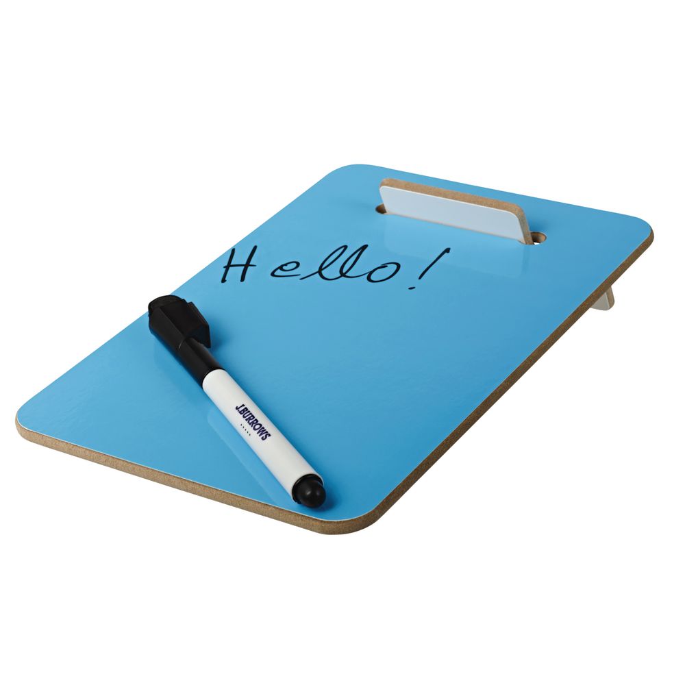 J.Burrows Desktop Memo Board 152 x 229mm Blue Officeworks