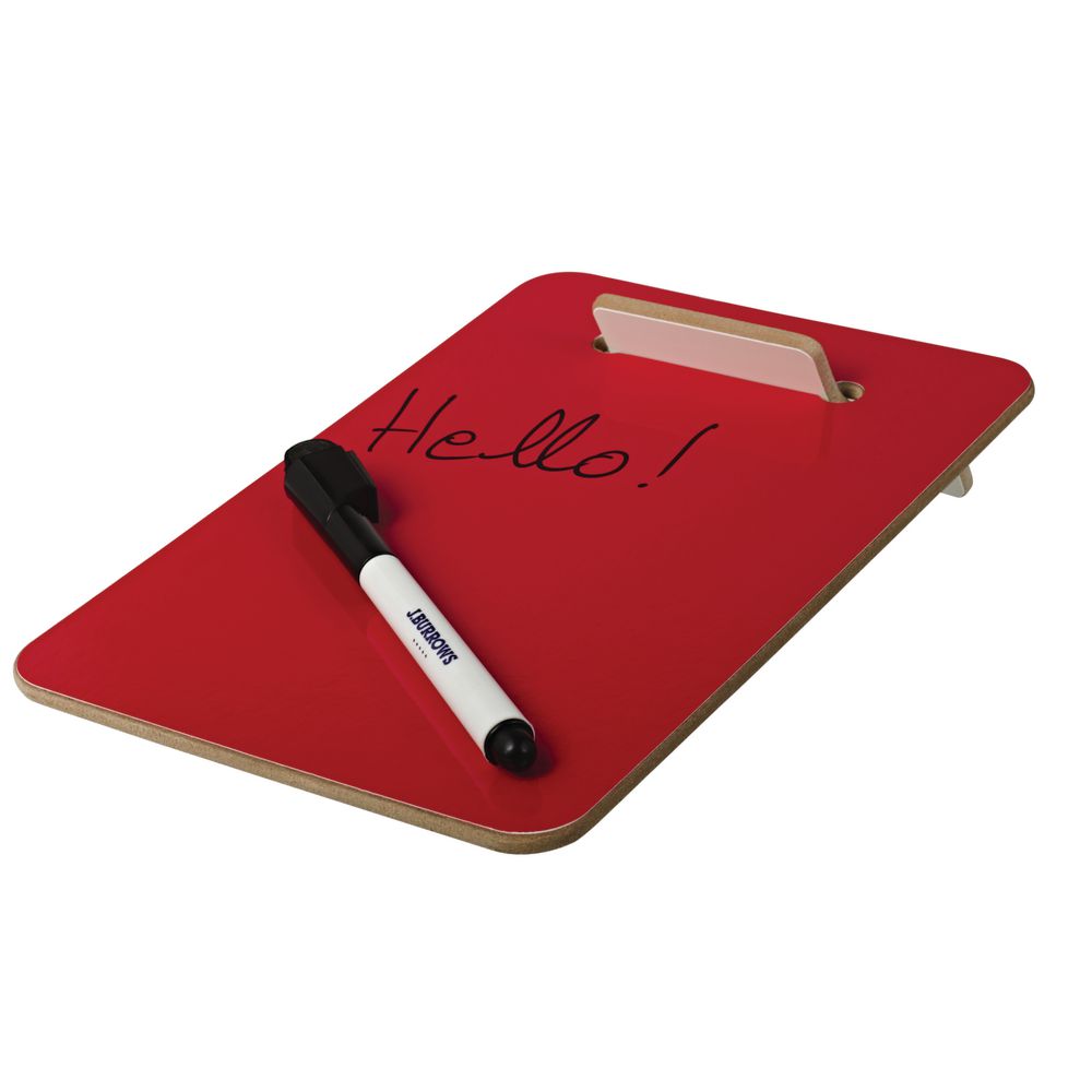 J.Burrows Desktop Memo Board 152 x 229mm Red Officeworks