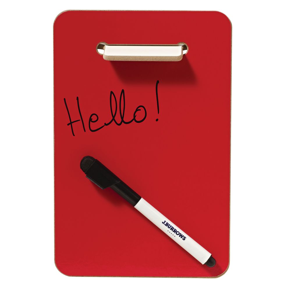 J.Burrows Desktop Memo Board 152 x 229mm Red Officeworks