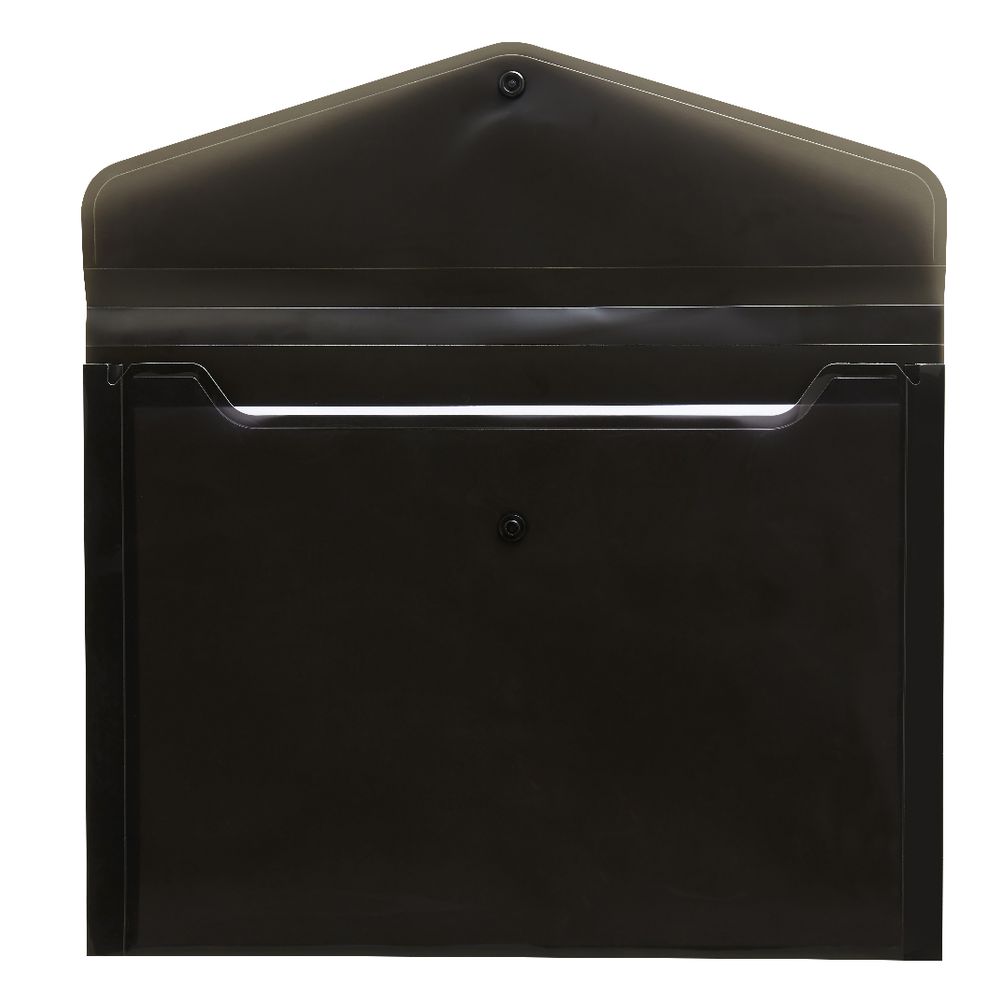 J.Burrows Document Wallet A4 Button Closure Black